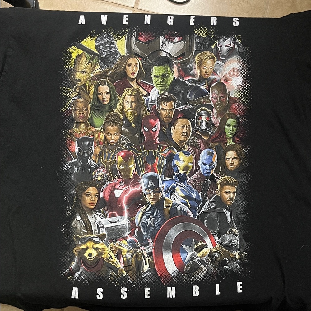 Marvel Avengers Endgame Black 2xl Shirt